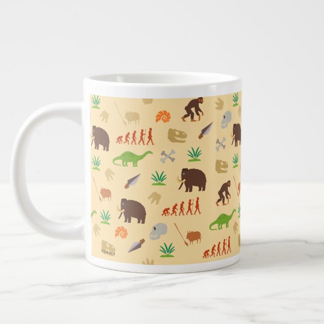 Evolution Pattern Large Coffee Mug (Left)