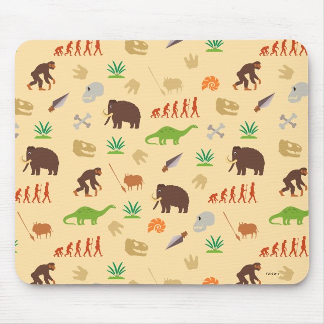 Evolution Pattern Mouse Mat (Front)
