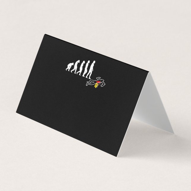 Evolution Police Officer Lieutenant Crime Scene Business Card (Front)