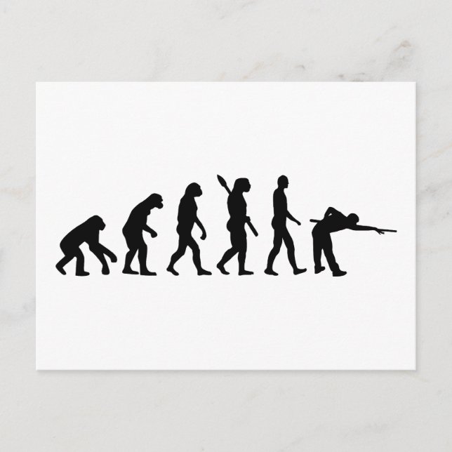 Evolution Pool billiards Postcard (Front)