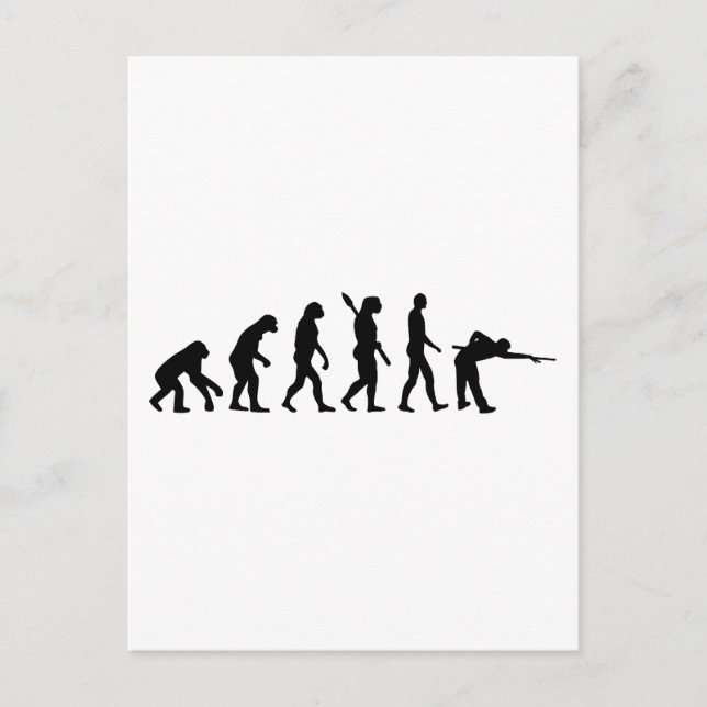 Evolution Pool billiards Postcard (Front)