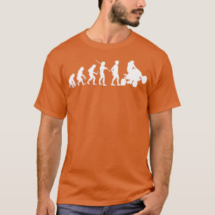 Evolution Quad Bike ATV Funny Quad Bike Riding  T-Shirt