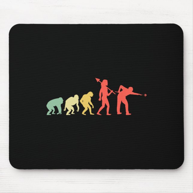 Evolution Rack Pool Billiard Player Billiards Cue  Mouse Mat (Front)