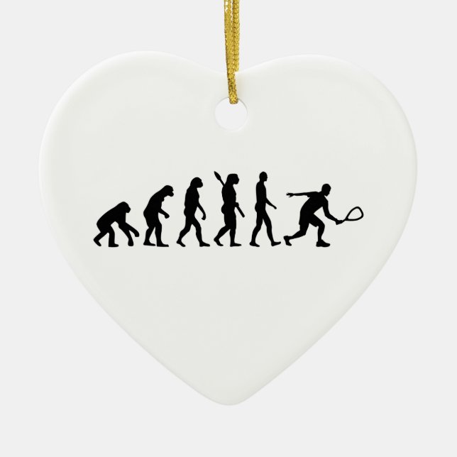 Evolution Racquetball Ceramic Tree Decoration (Front)