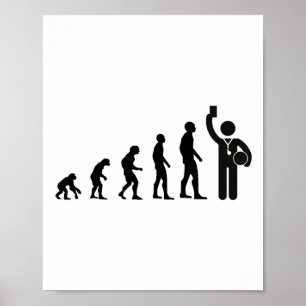 Evolution Referee Footll For Men Gift Idea Soccer Poster