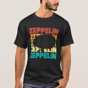 Evolution Retro Zeppelin Dirigible Blimp Airship T-Shirt
