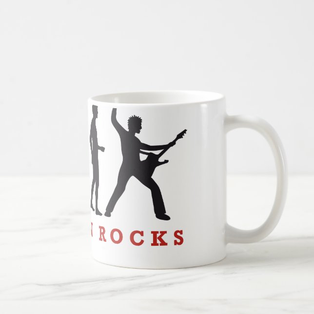 evolution rocks coffee mug (Right)