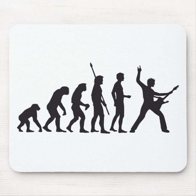 evolution rocks mouse mat (Front)