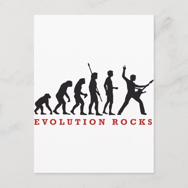 evolution rocks postcard (Front)