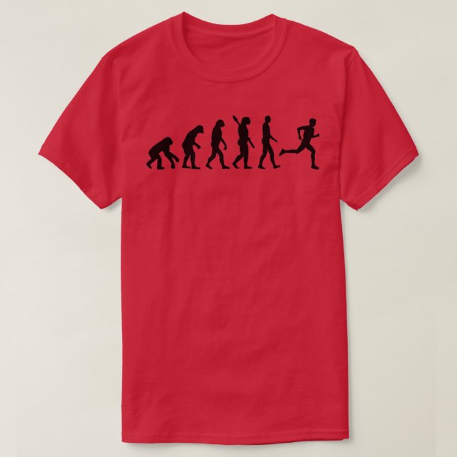 Evolution running marathon  T-Shirt (Design Front)