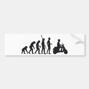 evolution scooter bumper sticker