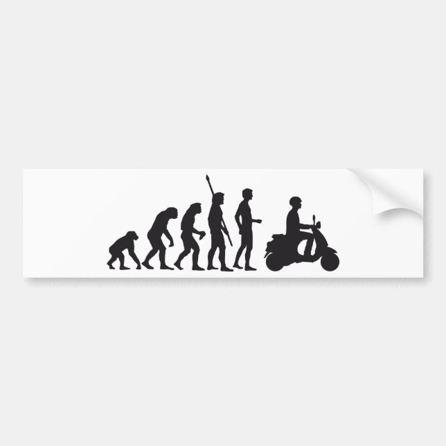 evolution scooter bumper sticker (Front)