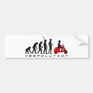evolution scooter bumper sticker