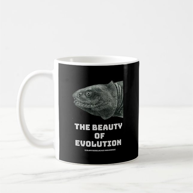 Evolution shark beauty coffee mug (Left)