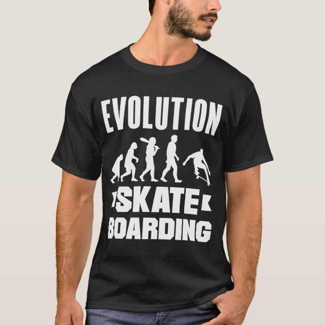 Evolution Skateboarding Skate Retro Streetwear  2 T-Shirt (Front)