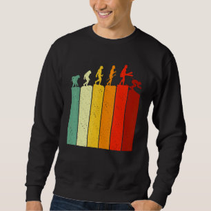 Evolution Skiing Mountain Ski For Skiers Mens Boys Sweatshirt