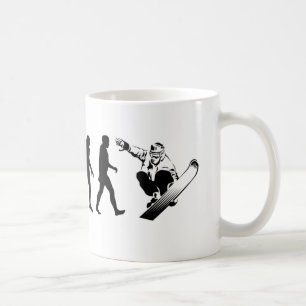 Evolution Snowboarder Coffee Mug