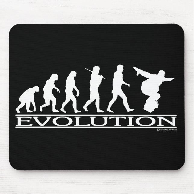 Evolution - Snowboarding Mouse Mat (Front)
