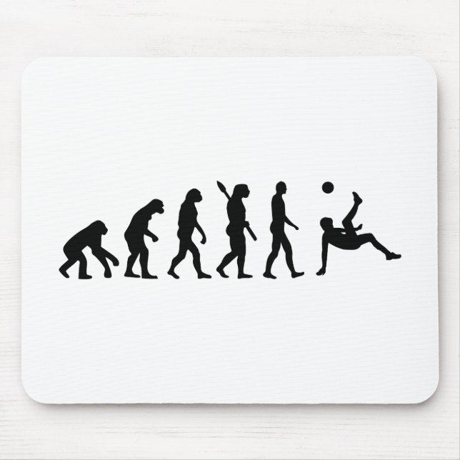Evolution soccer bicycle kick mouse mat (Front)