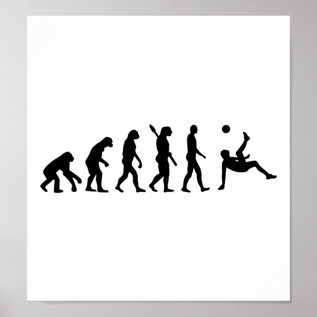 Evolution soccer bicycle kick poster (Front)