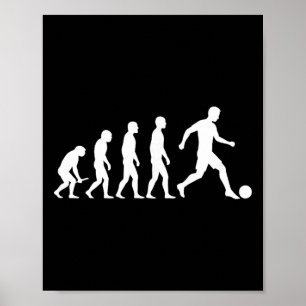Evolution Soccer Shirt Funny Evolution Design Socc Poster