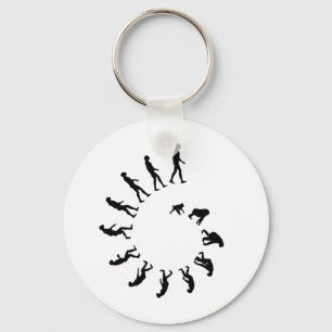 Evolution Spiral Key Ring