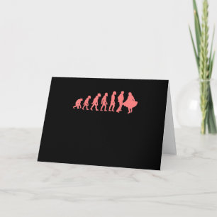 Evolution Square Dance Graphic Design Perfect Gift Card