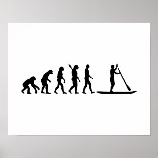 Evolution Stand up paddling Poster