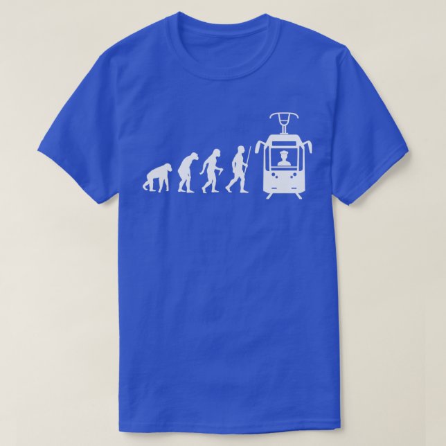 Evolution Streetcar Driver Tram Occupation T-Shirt (Design Front)