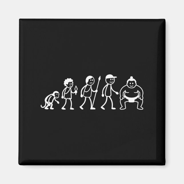 Evolution Sumo-Wrestling Martial Arts Sumotori Magnet (Front)