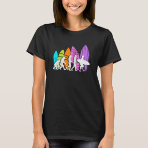 Evolution Surfer Ocean Waves Surfing Colourful Sur T-Shirt