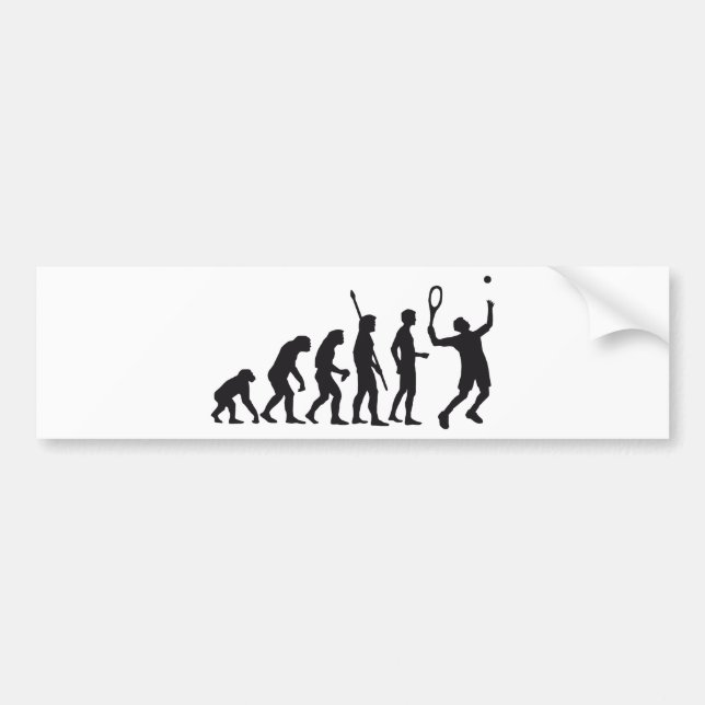evolution tennis bumper sticker (Front)