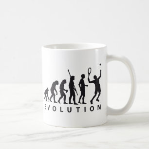 evolution tennis coffee mug