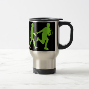 Evolution Tennis Humourous Tennis Tshirt Travel Mug