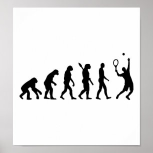 Evolution Tennis player Poster