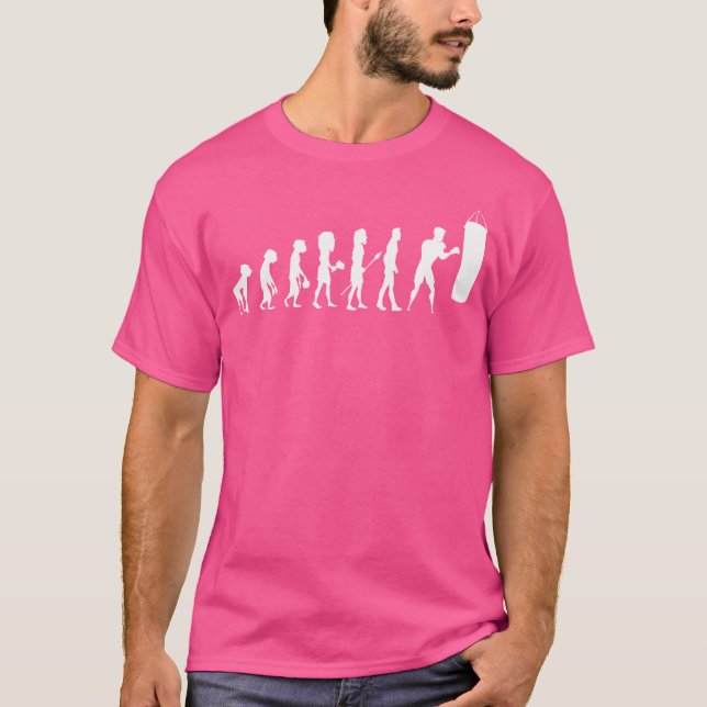 Evolution Thai Boxing Gloves Boxer Fighter Fight K T-Shirt (Front)