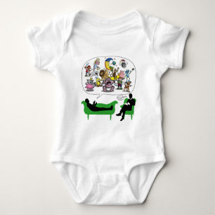 Evolution Therapist Psychologist Baby Bodysuit