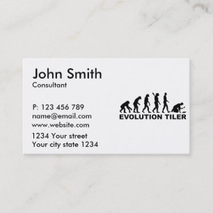 Evolution tiler business card
