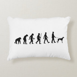 Evolution to Greyhound Owner Decorative Cushion