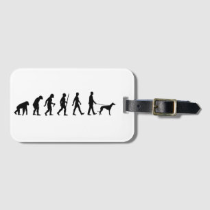 Evolution to Greyhound Owner Luggage Tag