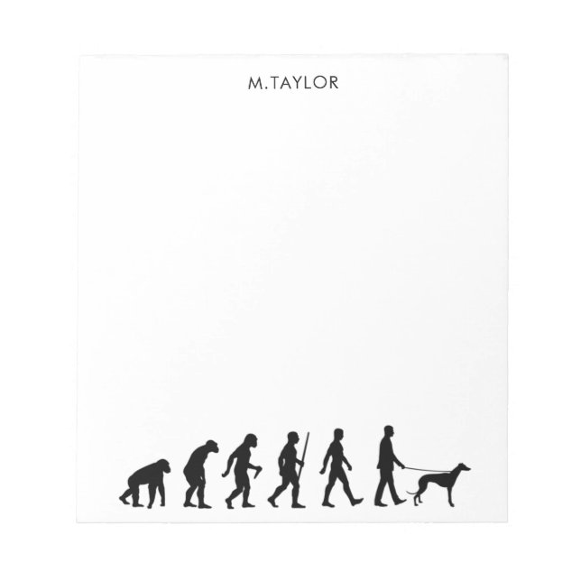 Evolution to Greyhound Owner Notepad (Front)