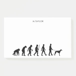 Evolution to Greyhound Owner Post-it Notes