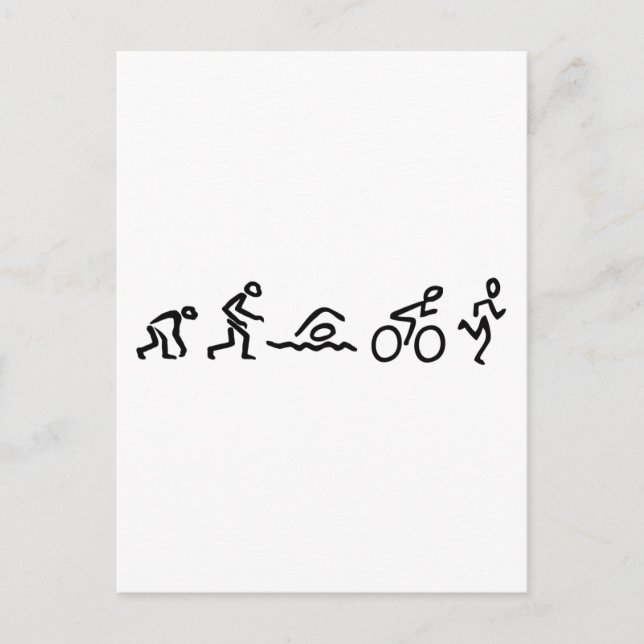 Evolution Tri Postcard (Front)