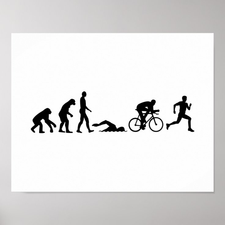 Evolution Triathlon Poster Zazzle