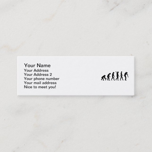 Evolution Trombone Mini Business Card (Front)