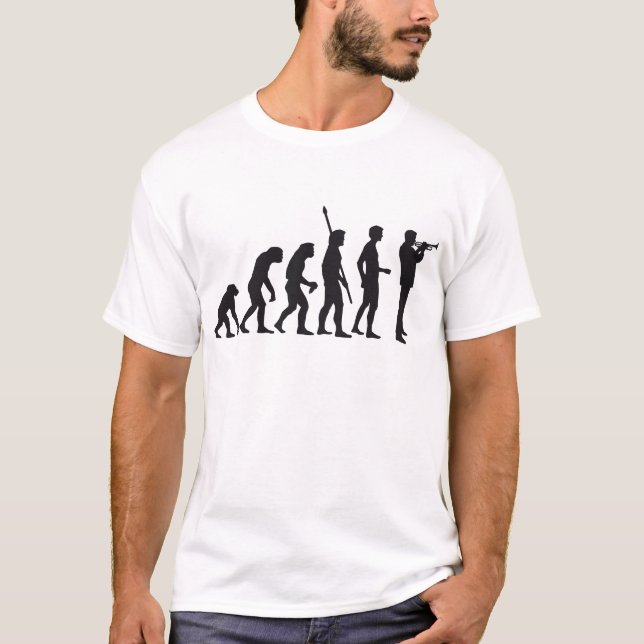 evolution trumpet player T-Shirt (Front)
