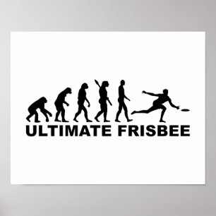 Evolution Ultimate Frisbee Poster