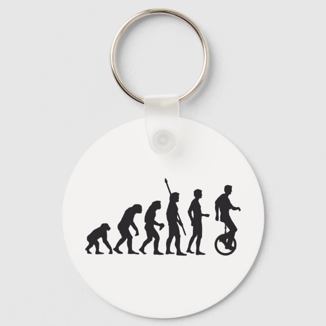 evolution unicycle key ring (Front)