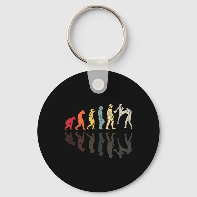 Evolution Used Kickboxing Martial Arts Knockout Fi Key Ring (Front)