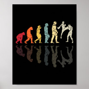 Evolution Used Kickboxing Martial Arts Knockout Fi Poster